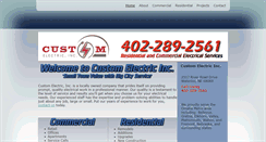 Desktop Screenshot of customelectricinc.com