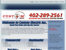 Tablet Screenshot of customelectricinc.com
